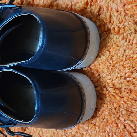 GUC Florsheim Dress Elegant Black Leather Mens Shoes Sneakers US Size 13 - Picture 7 of 10